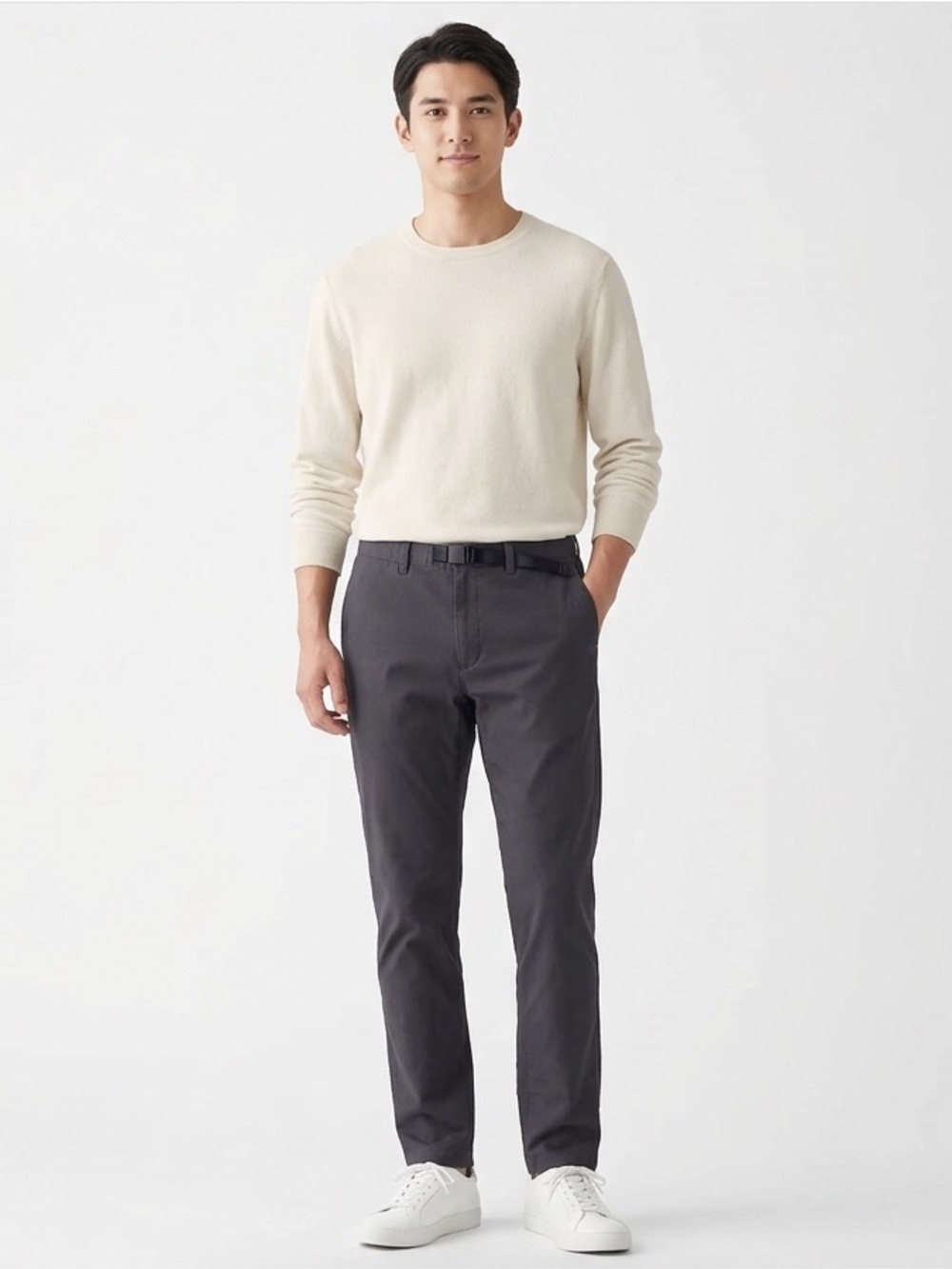 Muji Men’s Dark Grey Chinos Business Casual Pants Size M 30x30